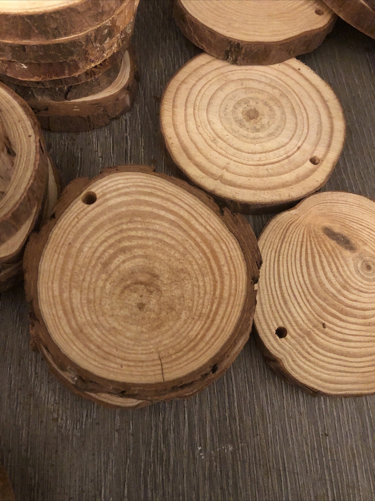 50 PCS Natural Tree Round Wood Log For Wedding Centerpiece, Arts and Crafts
