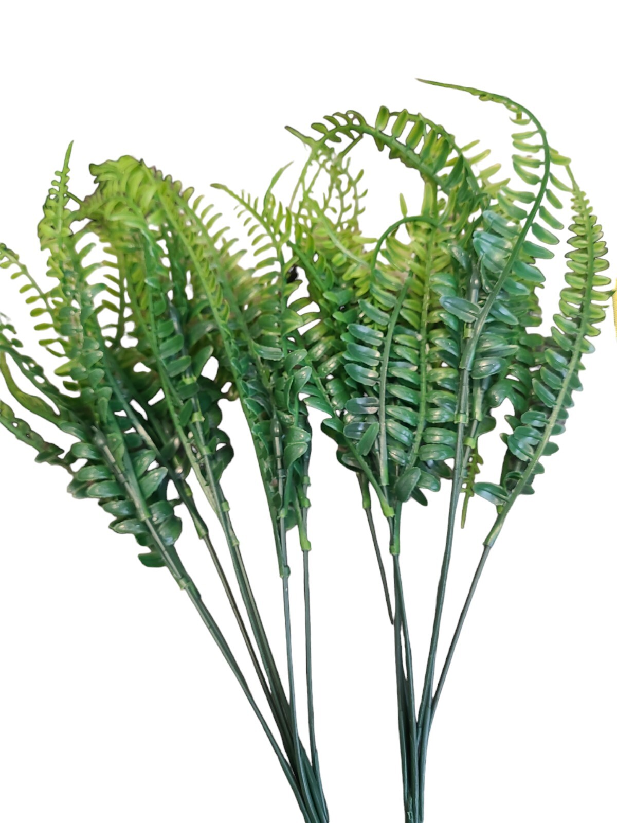 Faux Boston Fern lot. 11 packs, 2 ferns per pack. 13″ tall.