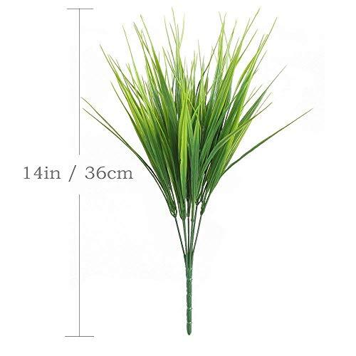 Artificial Wheat Grass, Plastic Plants Shrubs Bushes Fake Wheat Grass 5pcs