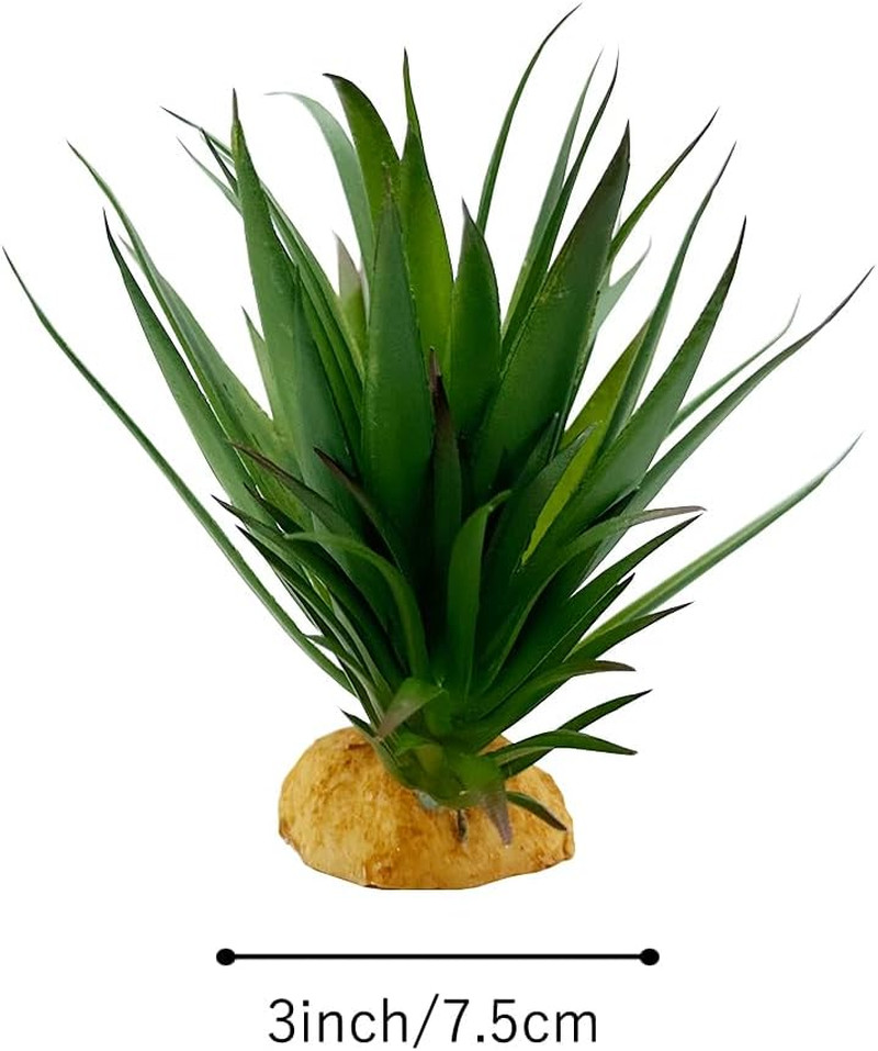 Agave Artificial Succulent Reptile Plant Terrarium Decor Set