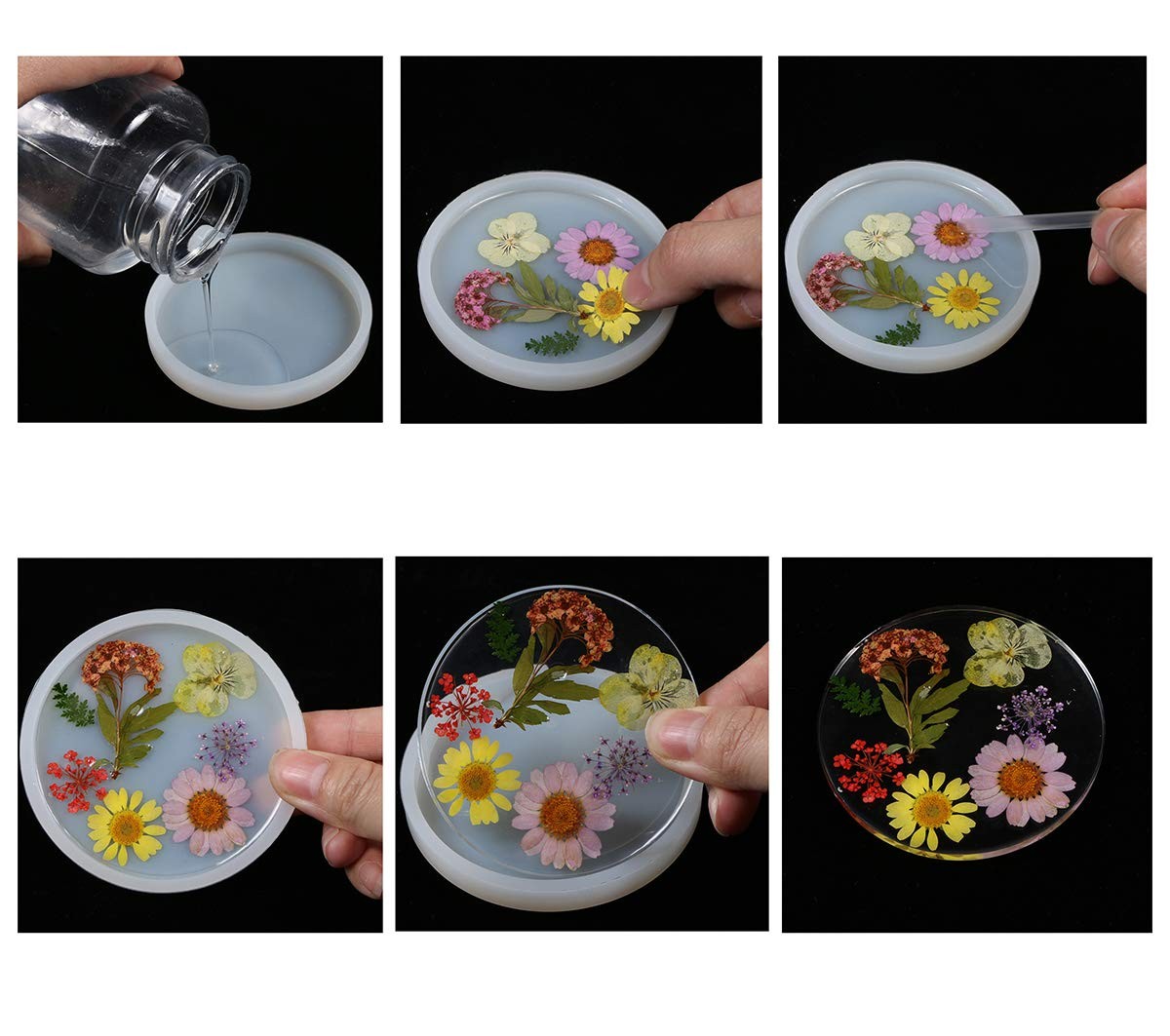 Yellow Real Nature Dried Pressed Flowers Colorful Daisies DIY Crafts Resin