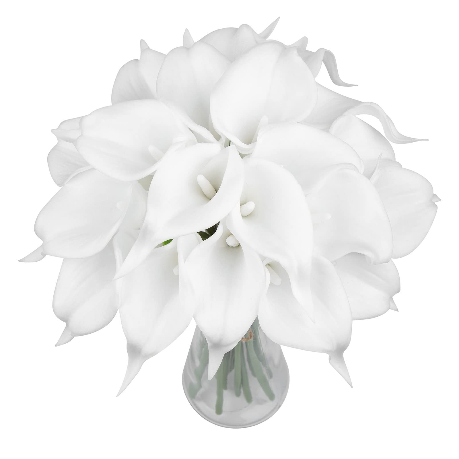 Coferset 20Pcs Fake Calla Lily Flowers Real Touch Latex Artificial Calla Lili…