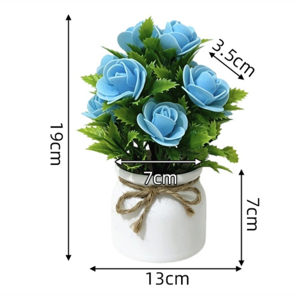 Fake Flower Arrangement Vibrant Color Options Sturdy Plastic Construction