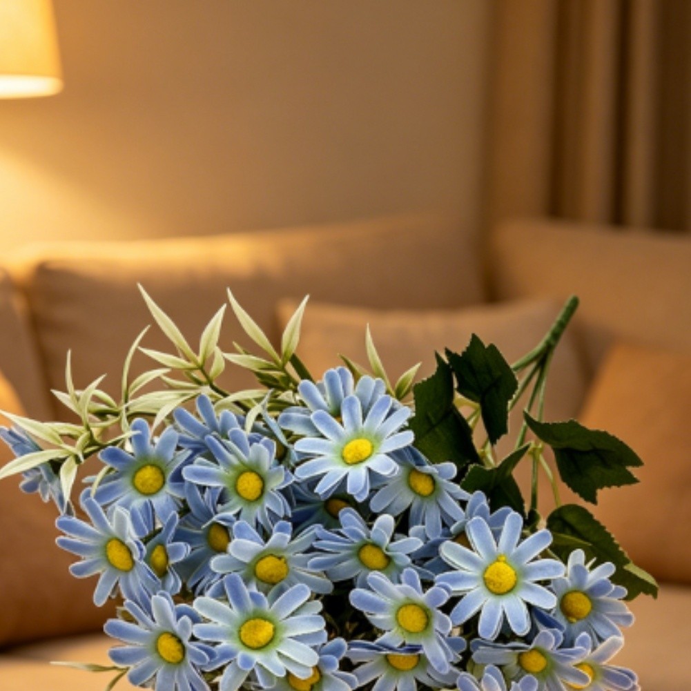 Silk Wild Chrysanthemum Faux Flowers 6 Branches 34cm for Event Styling