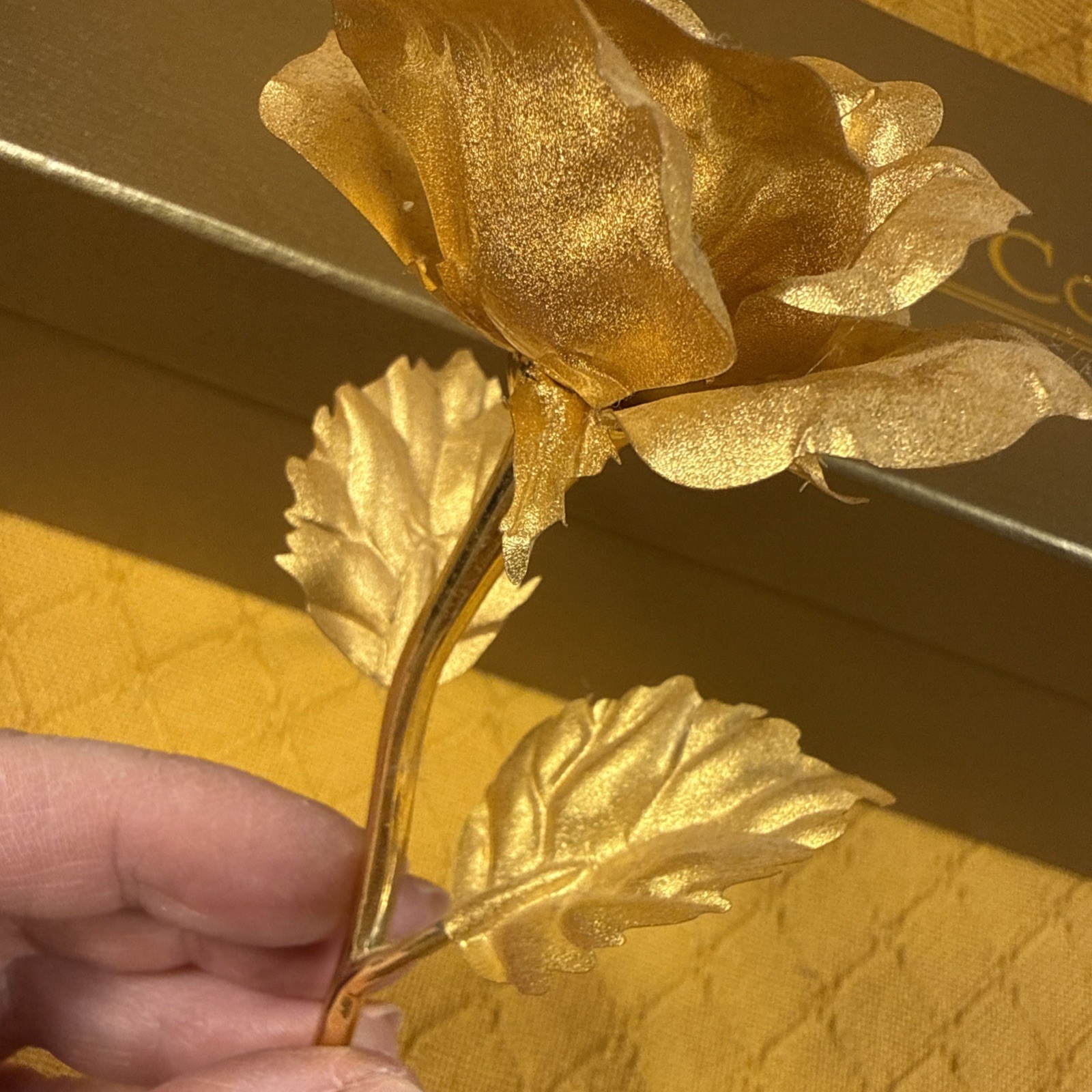 24K Gold Rose – Smaller, 6-7-inch — Delicate, Timeless Tribute to L-o-v-e.