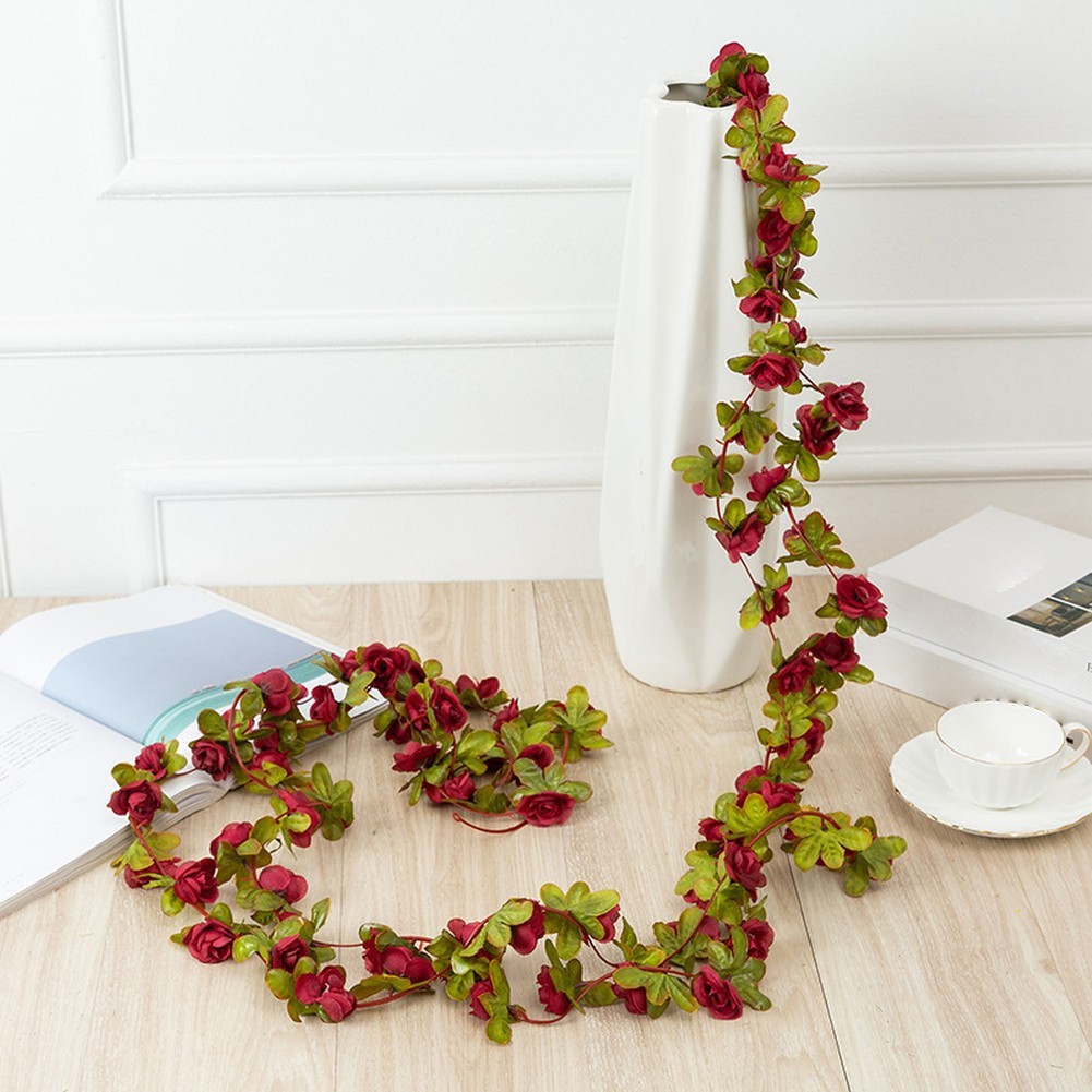 Simulated Flower Vine 2.5m Roses Peonies for Home Decor Wedding Arch Garland