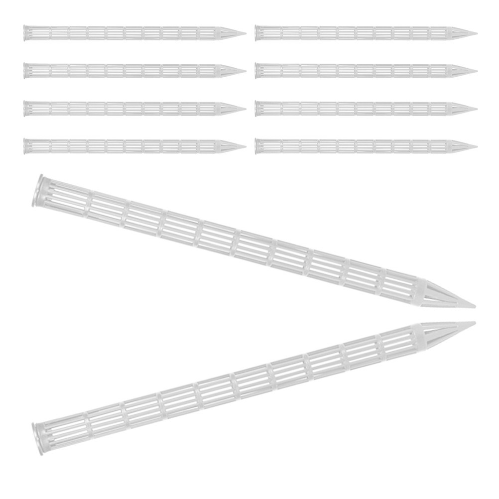 10Pcs White Reusable Plant Ventilation Tubes for Pot Root Rot Prevention