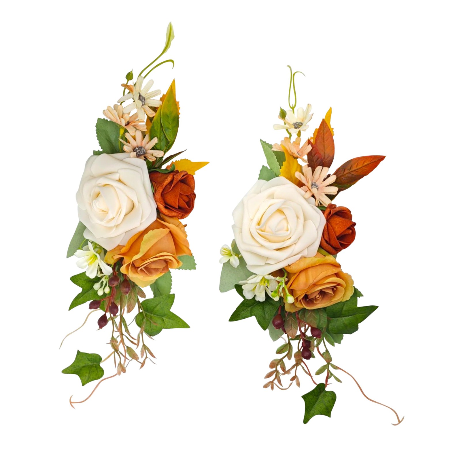 2pcs Artificial Flower Shoulder Corsages for Wedding, Mother of The Bride Cor…
