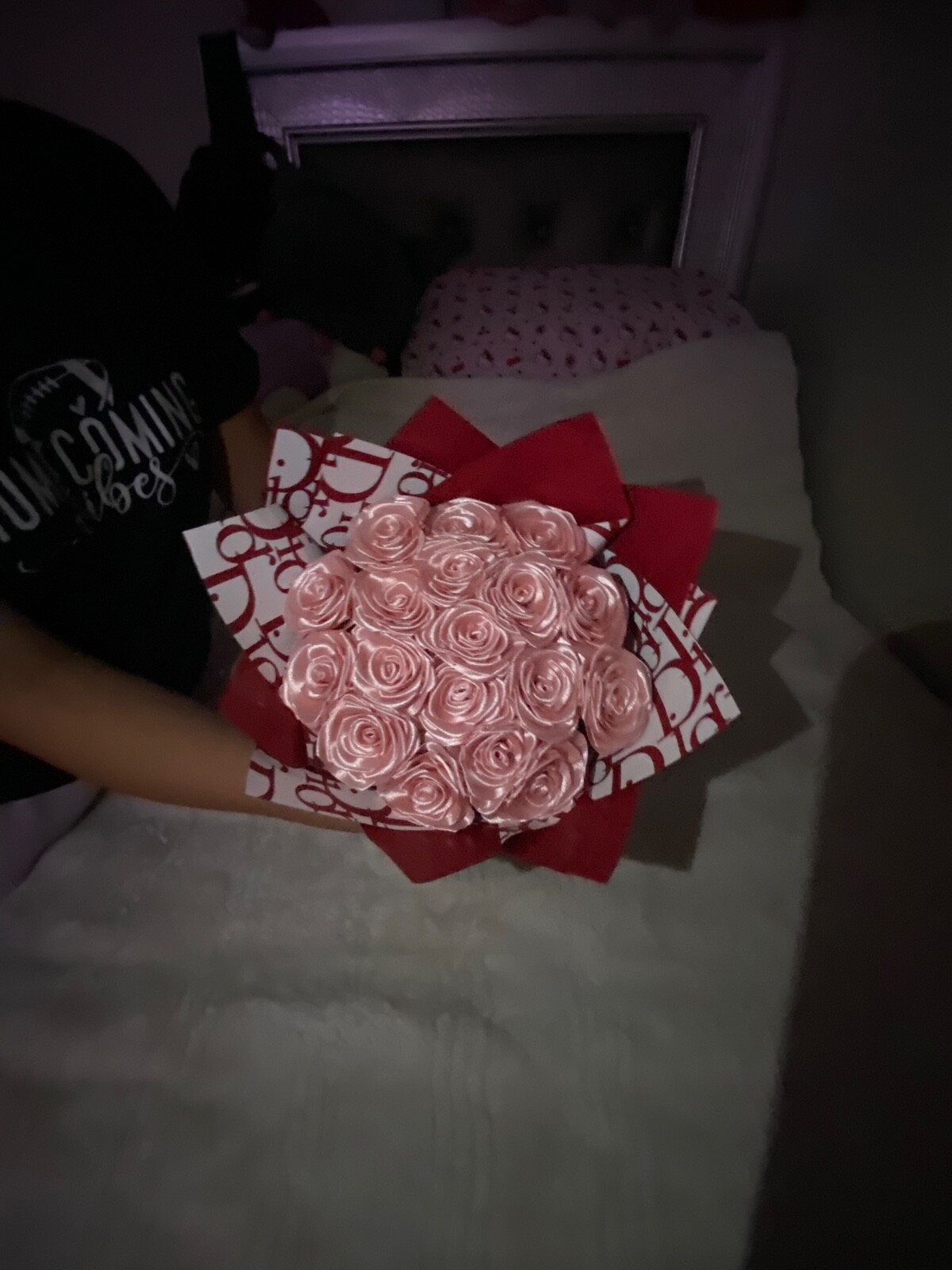 12 Flores Artificiales Rosas De Seda Ramo De Novia Nupcial Falso, Rojo Oscuro
