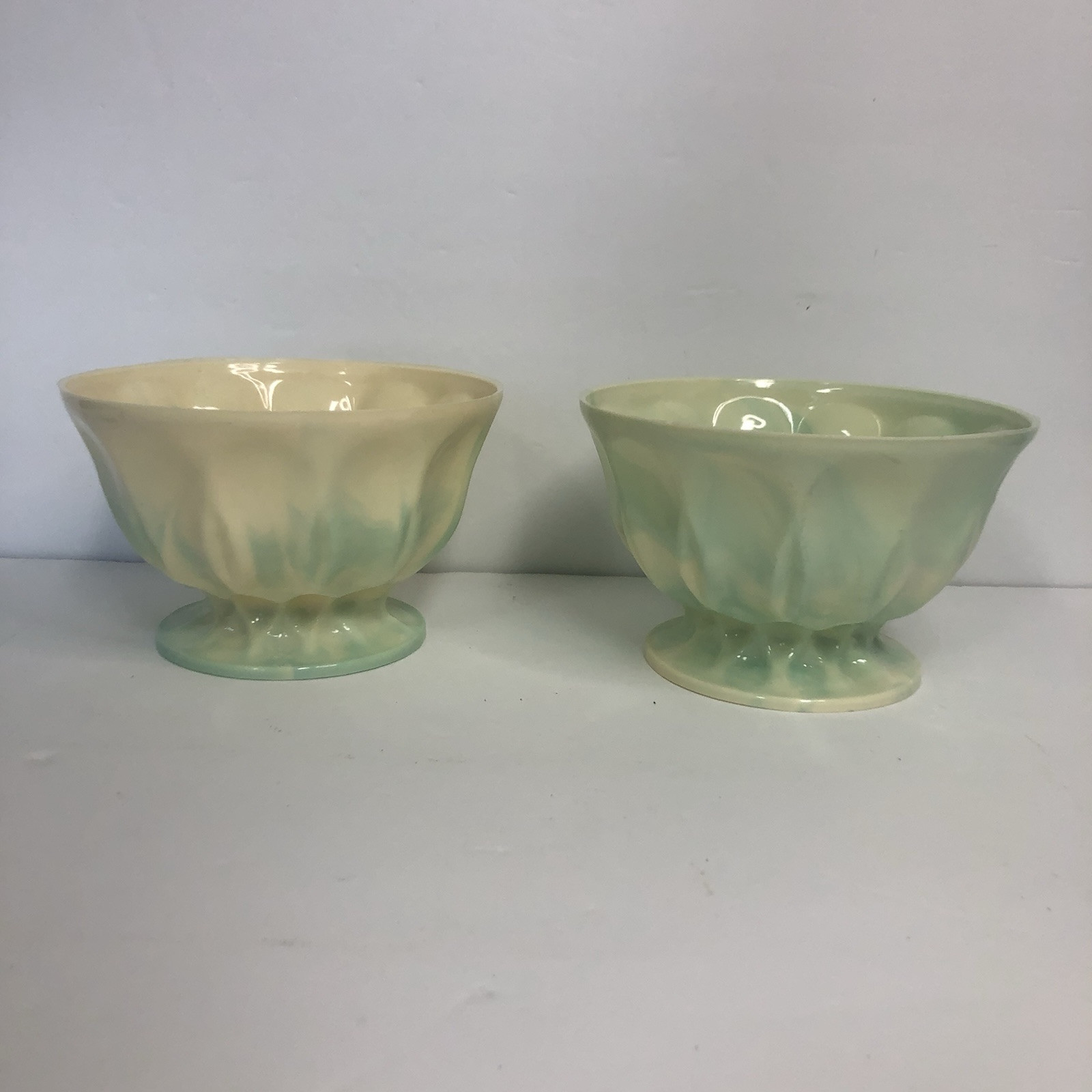 classic pedestal bowl aqua marble swirl plastic floral arrangements flower pot