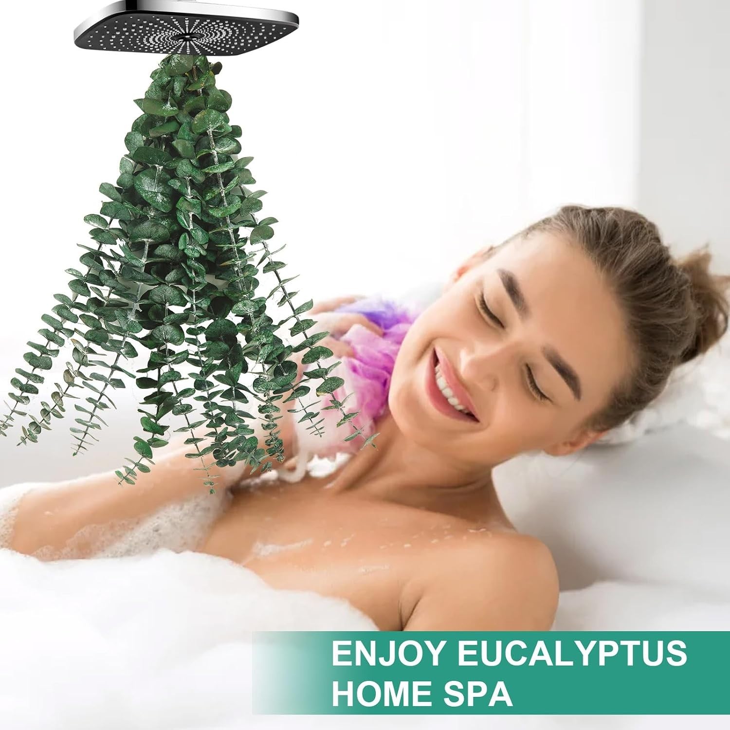 10 Pcs Dried Eucalyptus Stems for Shower, 17” Natural Real Preserved Eucalyp…