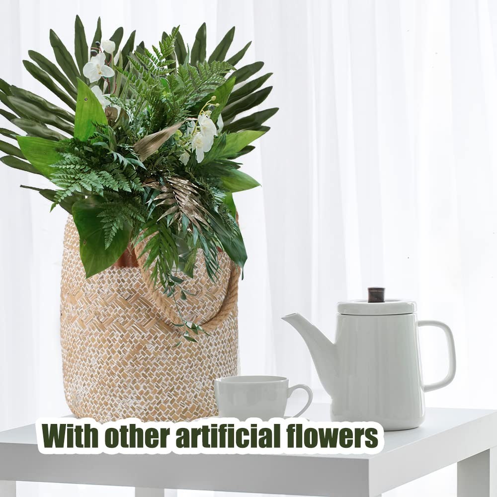 20 PCS Artificial Fake Simulate Tropical Palm Leaves Kitchen Party Decor