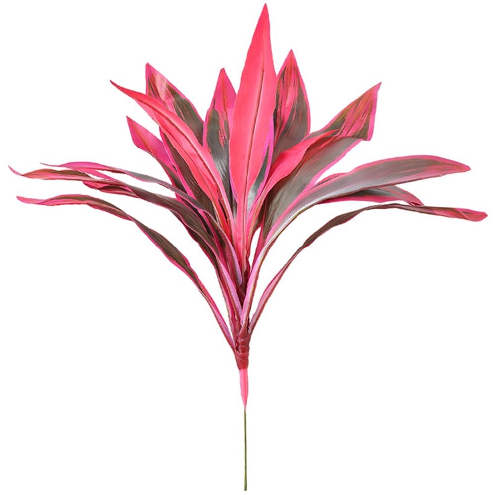 2 Pcs Artificial Cordyline Fruticosa Logs Tropcial Plant 21.6in Fake Dracaena…