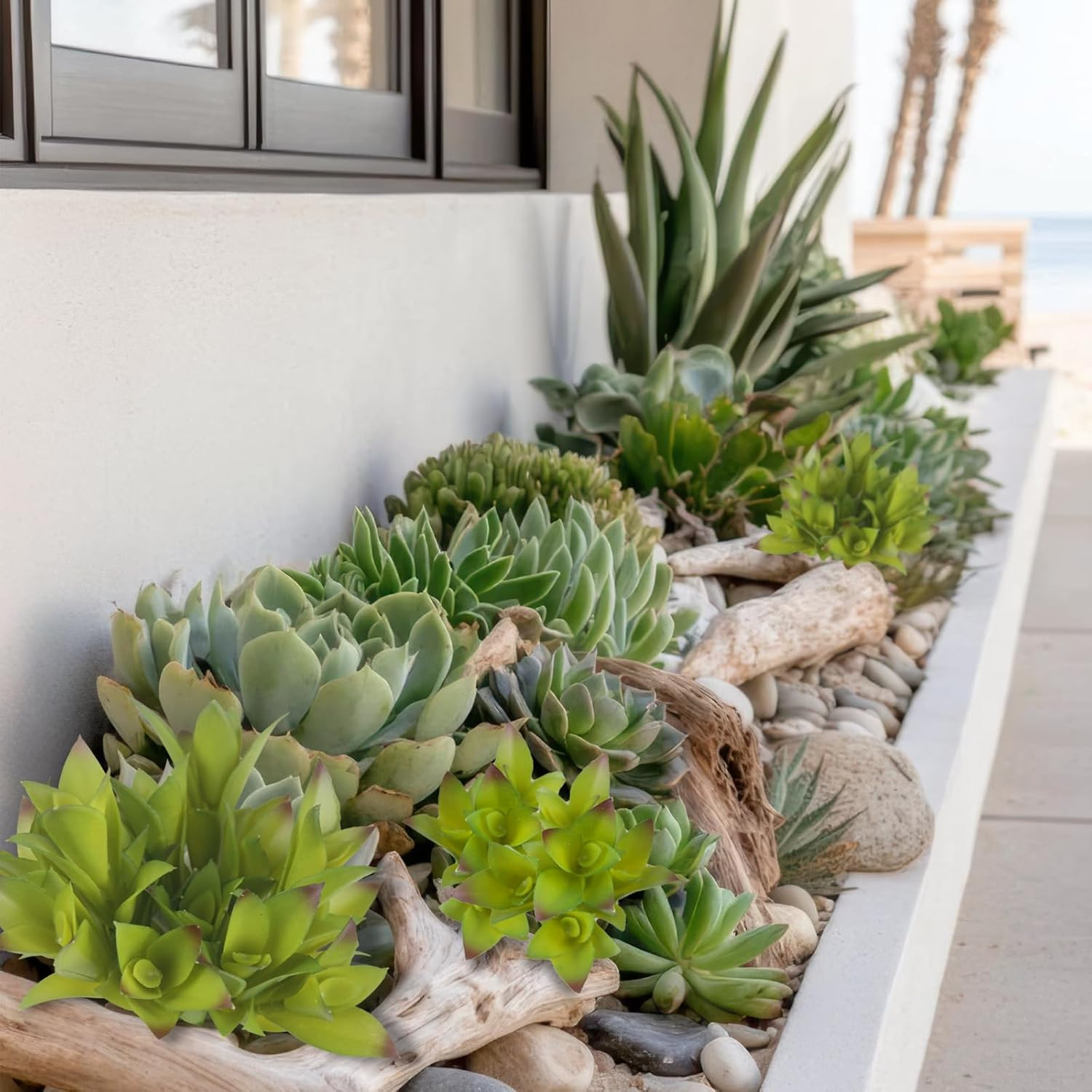8 Pcs Artificial Succulent Plants Unpotted Fake Mini Succulents Realistic Faux C