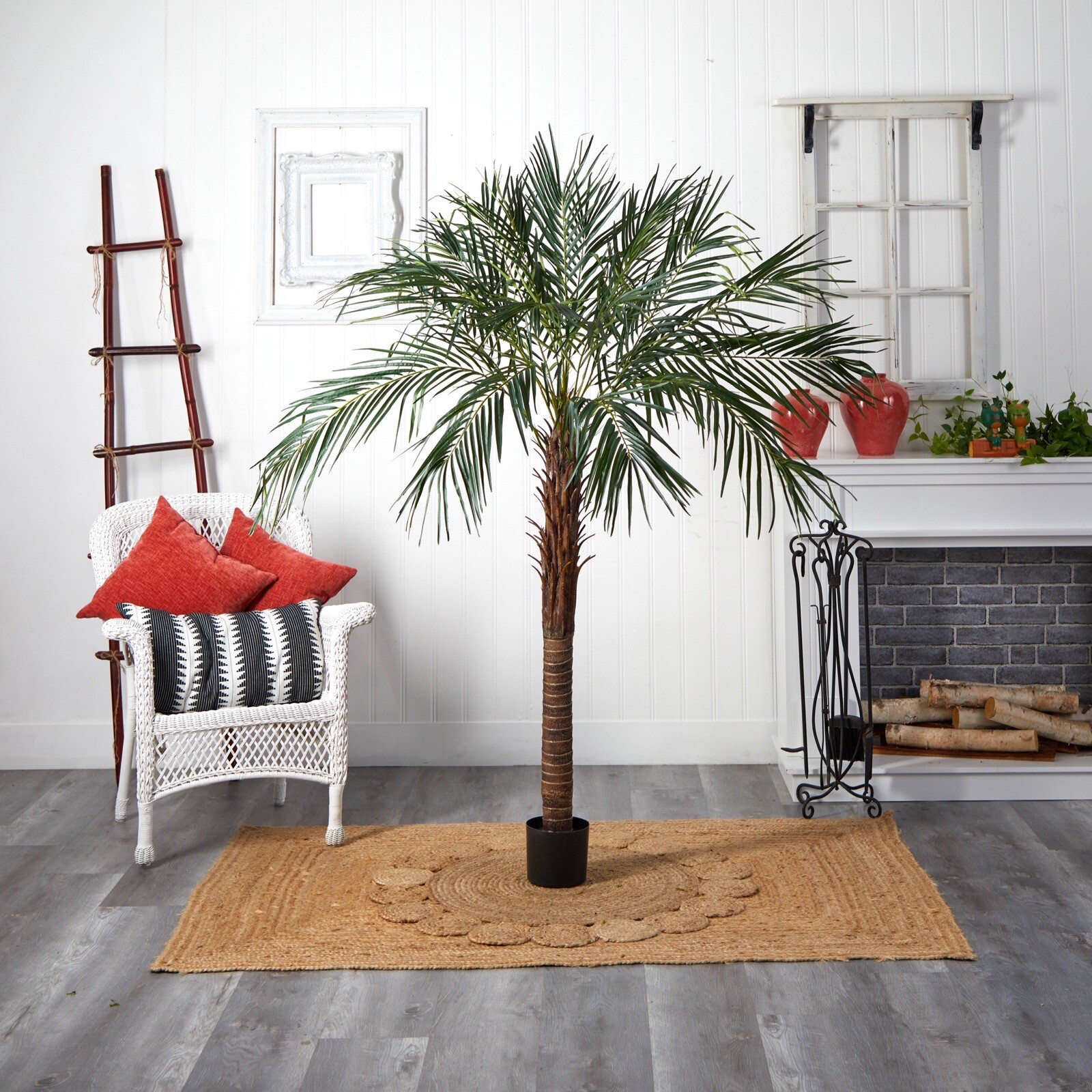 6′ Artificial Robellini Tropical Palm Tree Home Decor. Retail $279