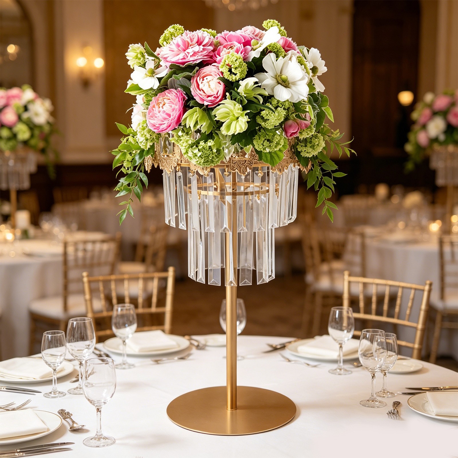 Flower Stand Centerpiece for Birthday Party Weddings Decoration Flowers Stand