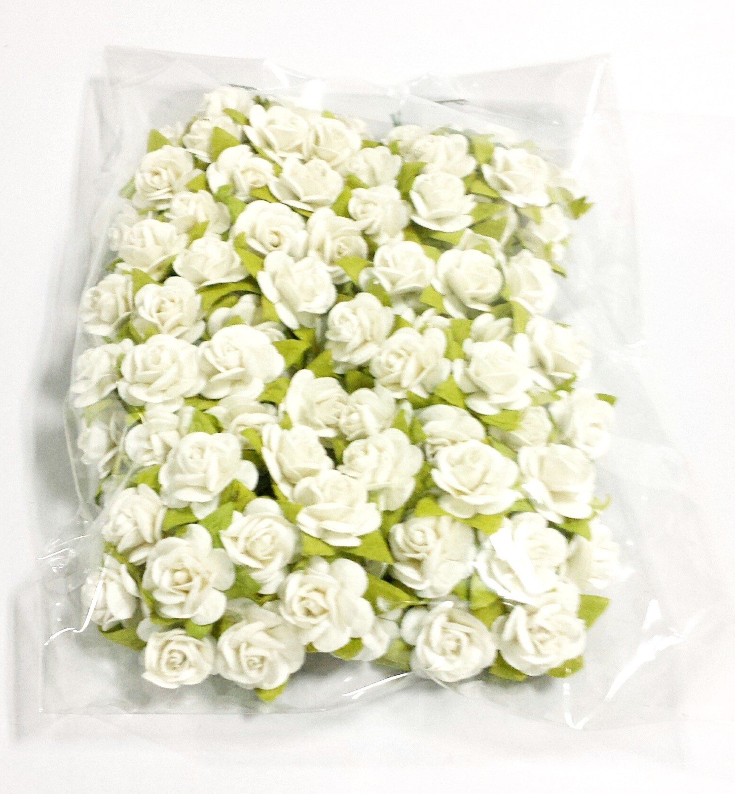 15 mm Mulberry Paper Rose Flower Craft Wedding Card Basket Scrapbooking DIY
