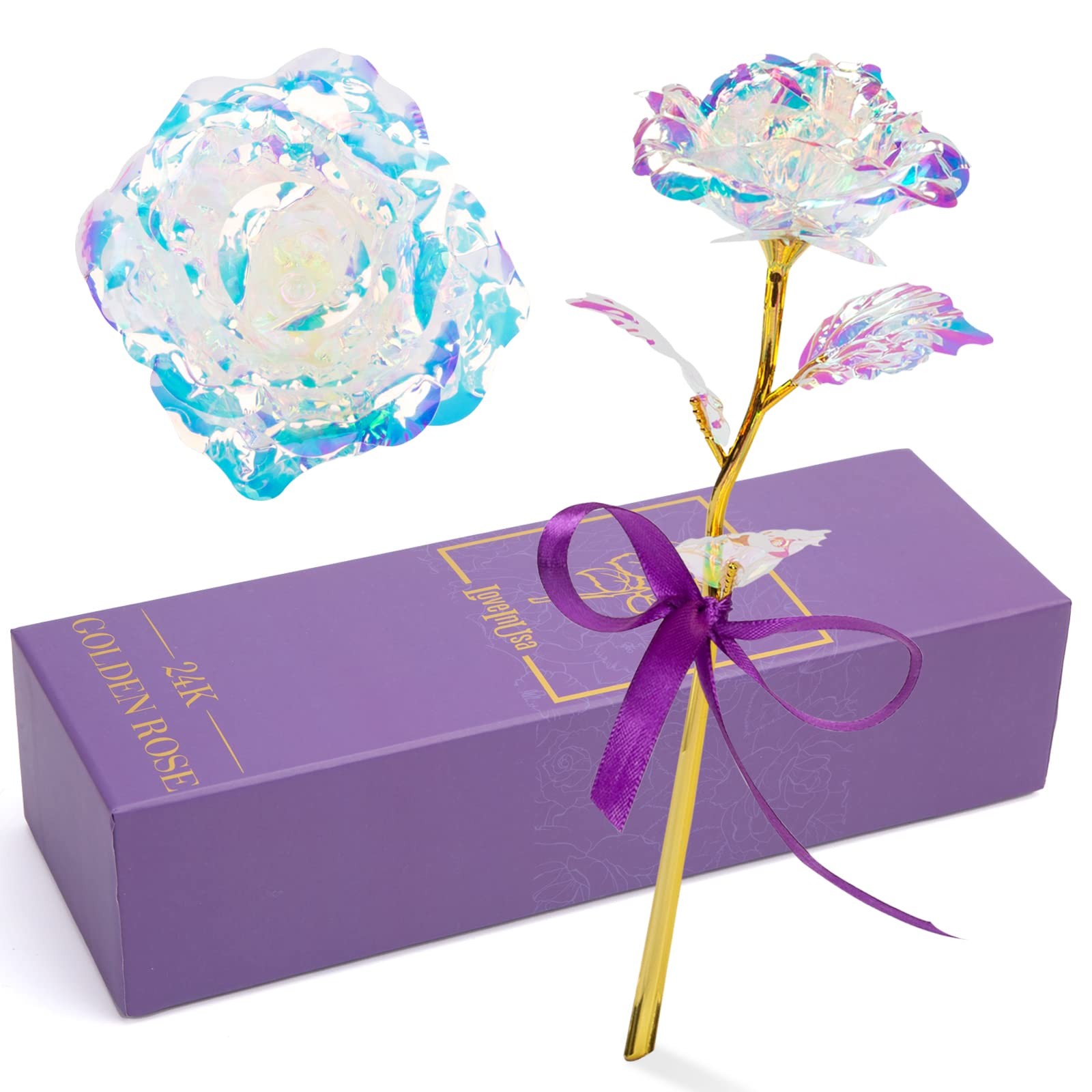 Artificial Galaxy Rose Flower For Girl Friend Mom Daughter – Birthday, Mother’s