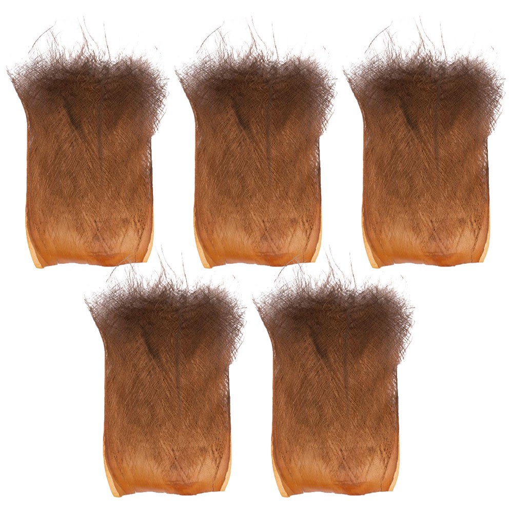 5 Sheets Brown Natural Palm Fiber Garden Decor for and Home Decorations
