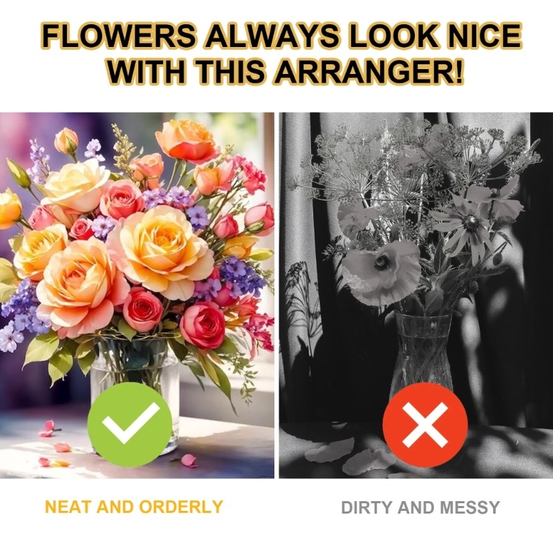 Professional 5Inch Flower Arrangement Grid,Steel Twist Florals Separators