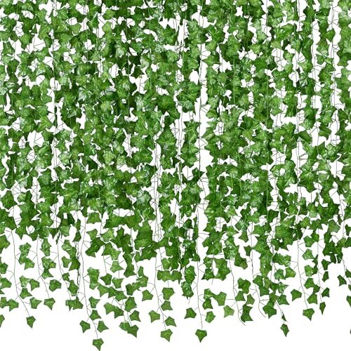 24 Strands 168FT Artificial Ivy Fake Vines Greenery Garland Party Hanging Plants