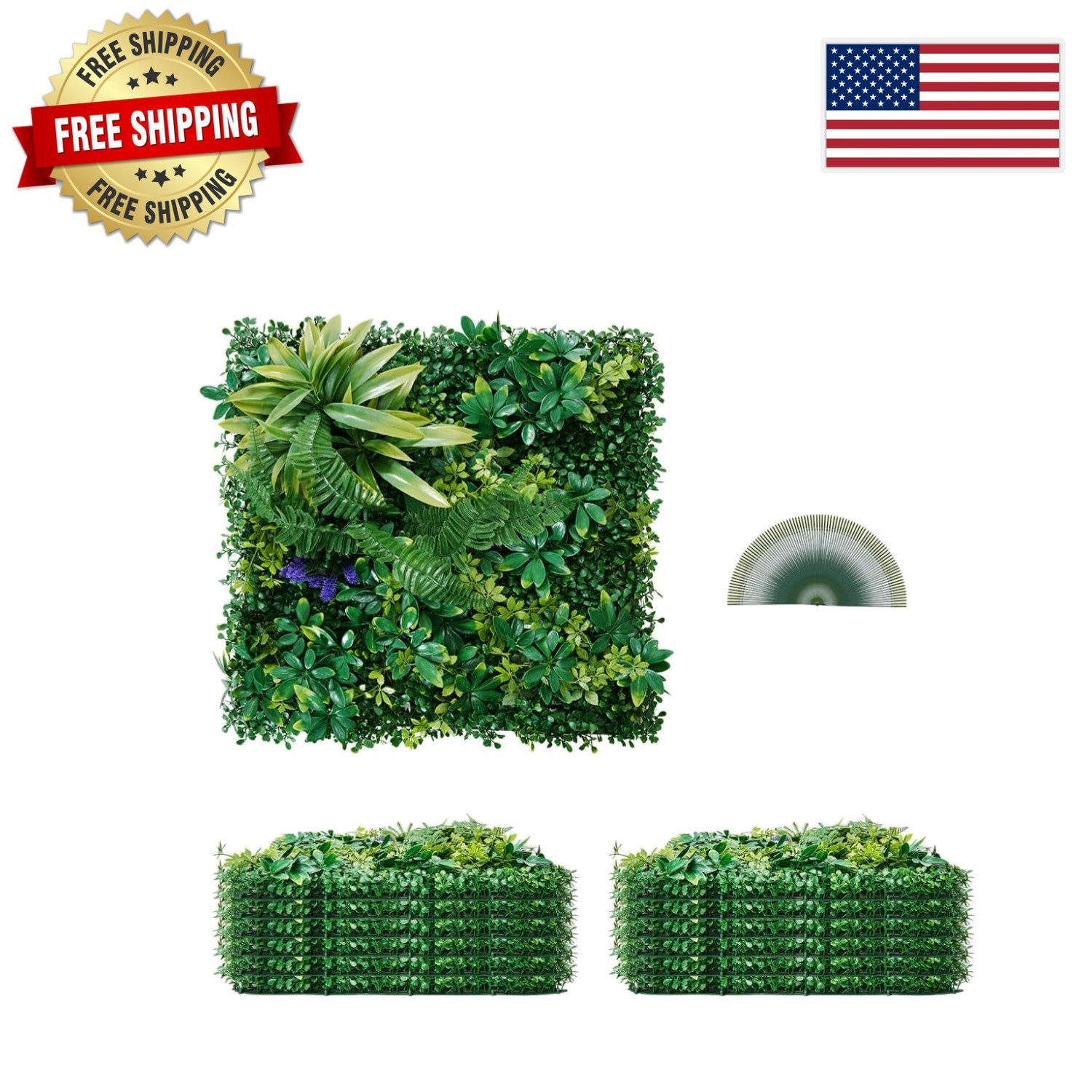 Easy-to-Install 3D Grass Wall Panels for Stunning Greenery Backdrops – 12 Panels