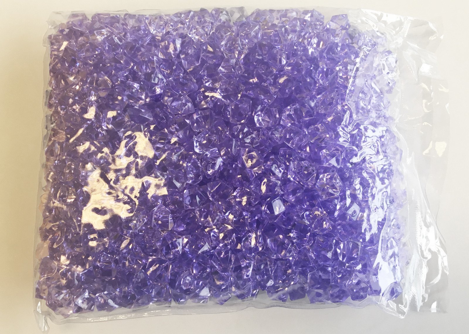 8 Lb. Crystal Acrylic Ice Rock Vase Gems or Table Scatters (Small 1.5cm Purple)
