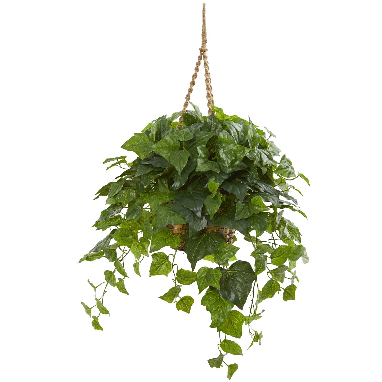 38” London Ivy Artificial Plant in Hanging Basket (Real Touch). Retail $129