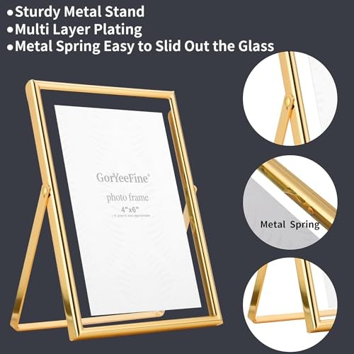 7×5″ Floating Frame(Horizontal) 2pack 7x5Inch(Horizontal) For 6x4Inch 2PK Gold