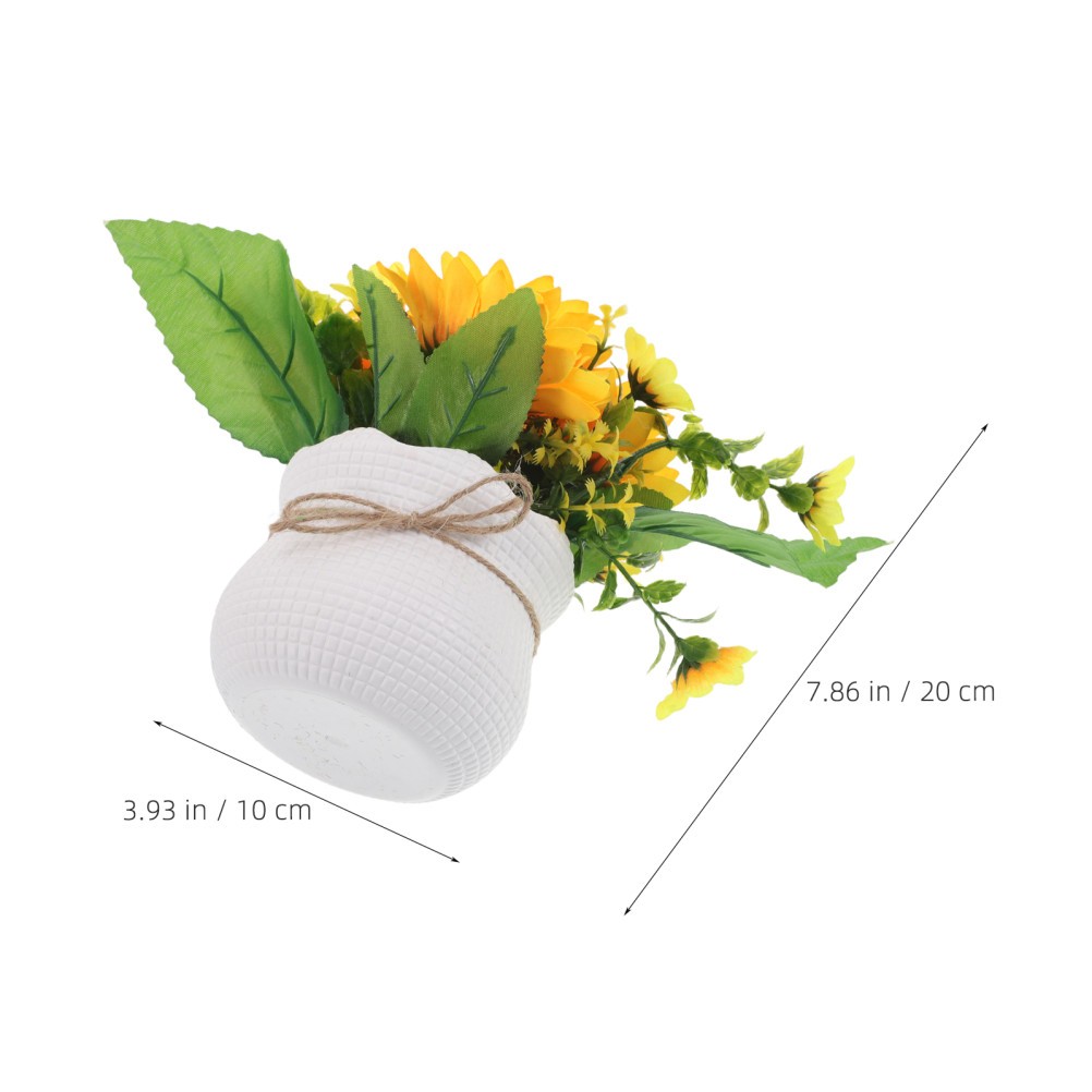 Wedding Greenery Plants Patio Decoration Artificial Potted Sunflower