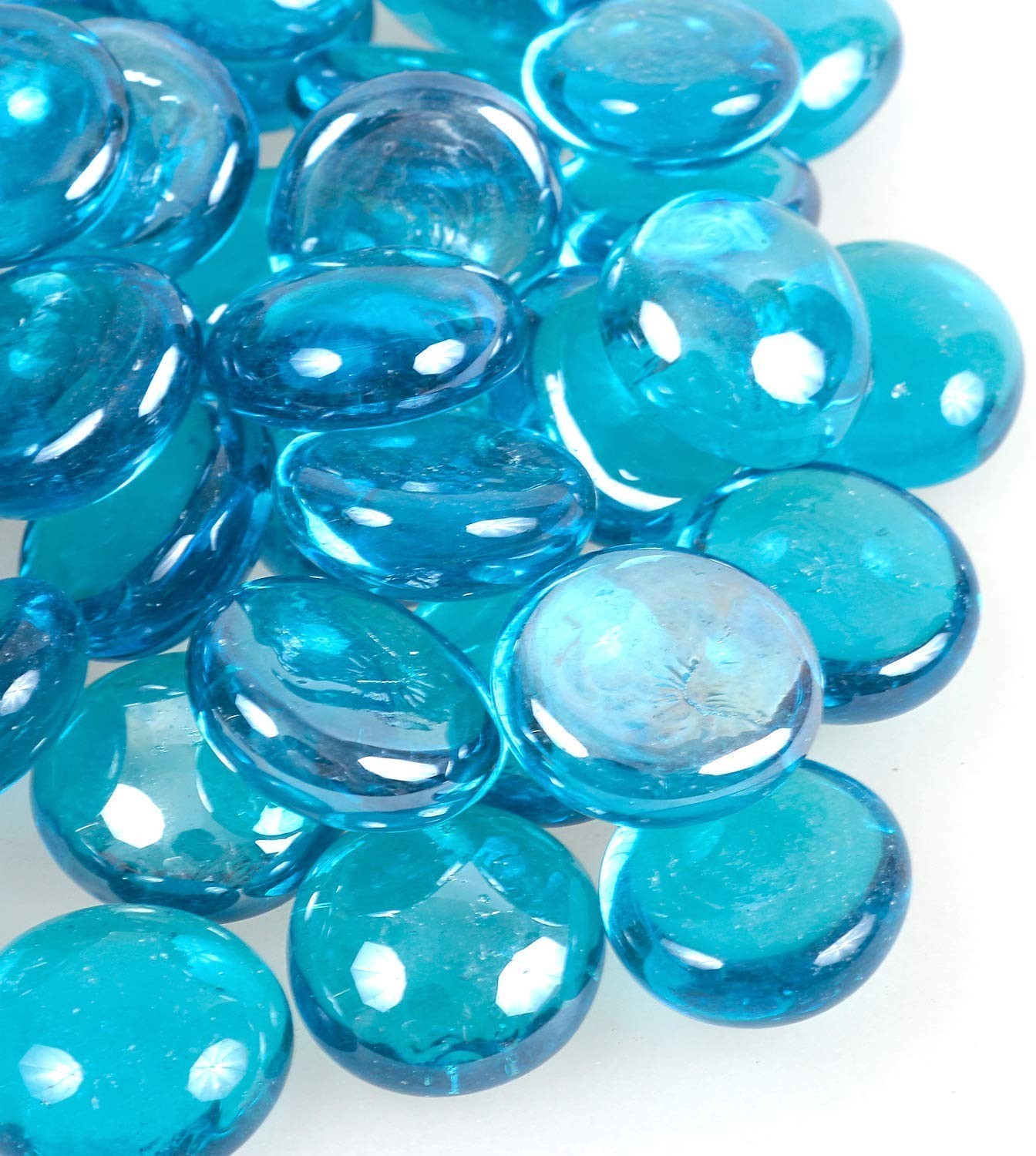 Aqua Clear Glass Pebbles Vase Filler Stones 500g for Plants & Decor