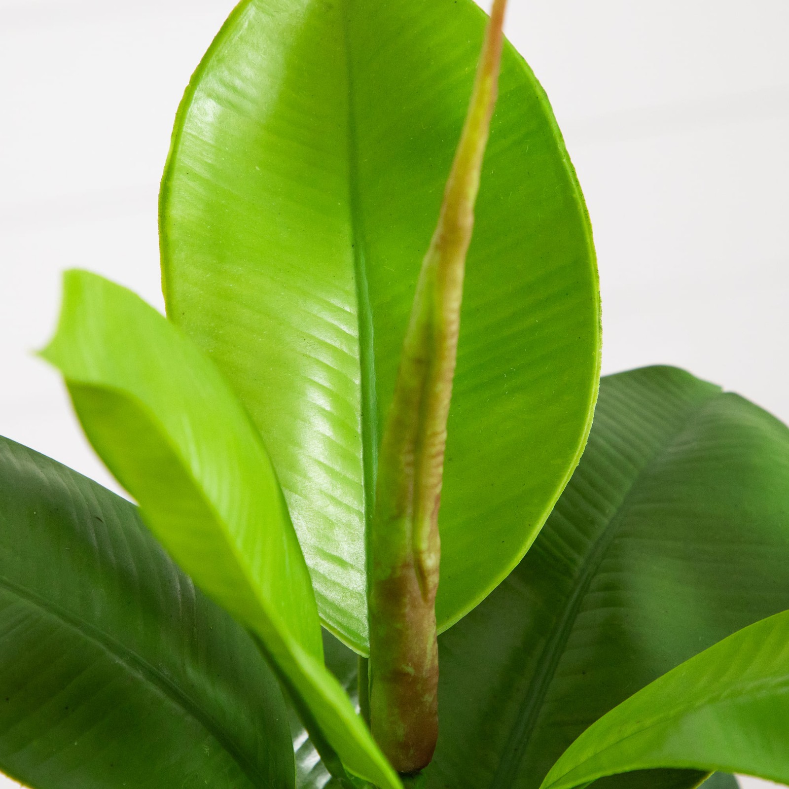 20-In Artificial Fiddle Leaf Fig Plant with Vanilla Plastic Planter Indoor Decor