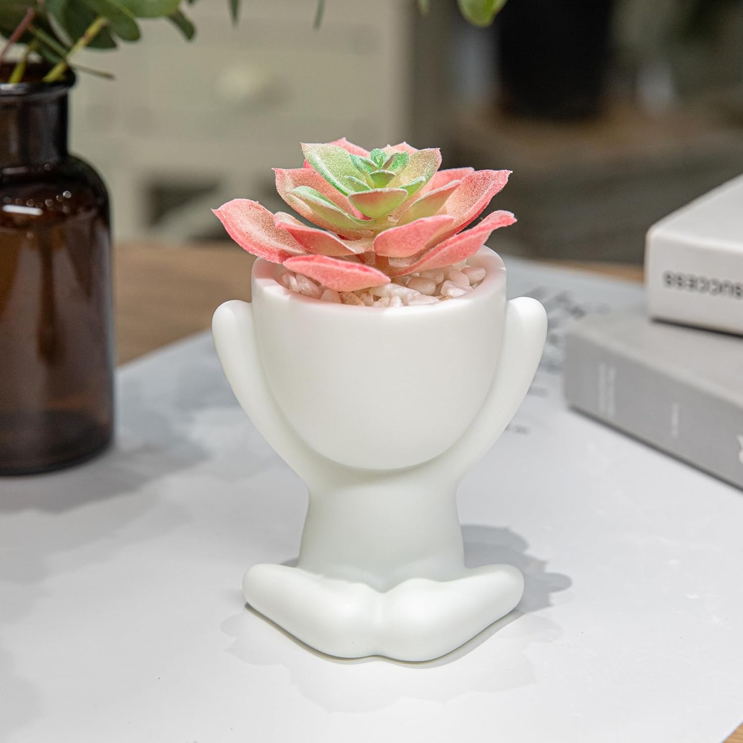 3PCS Cute Artificial Plant Office Decor