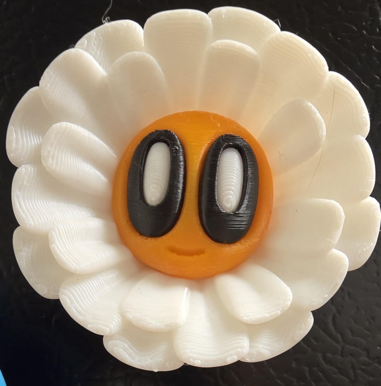 3D Printed Blob Flower Magnets, 5 Piece Set, Heavy Duty Magnet, Multicolor