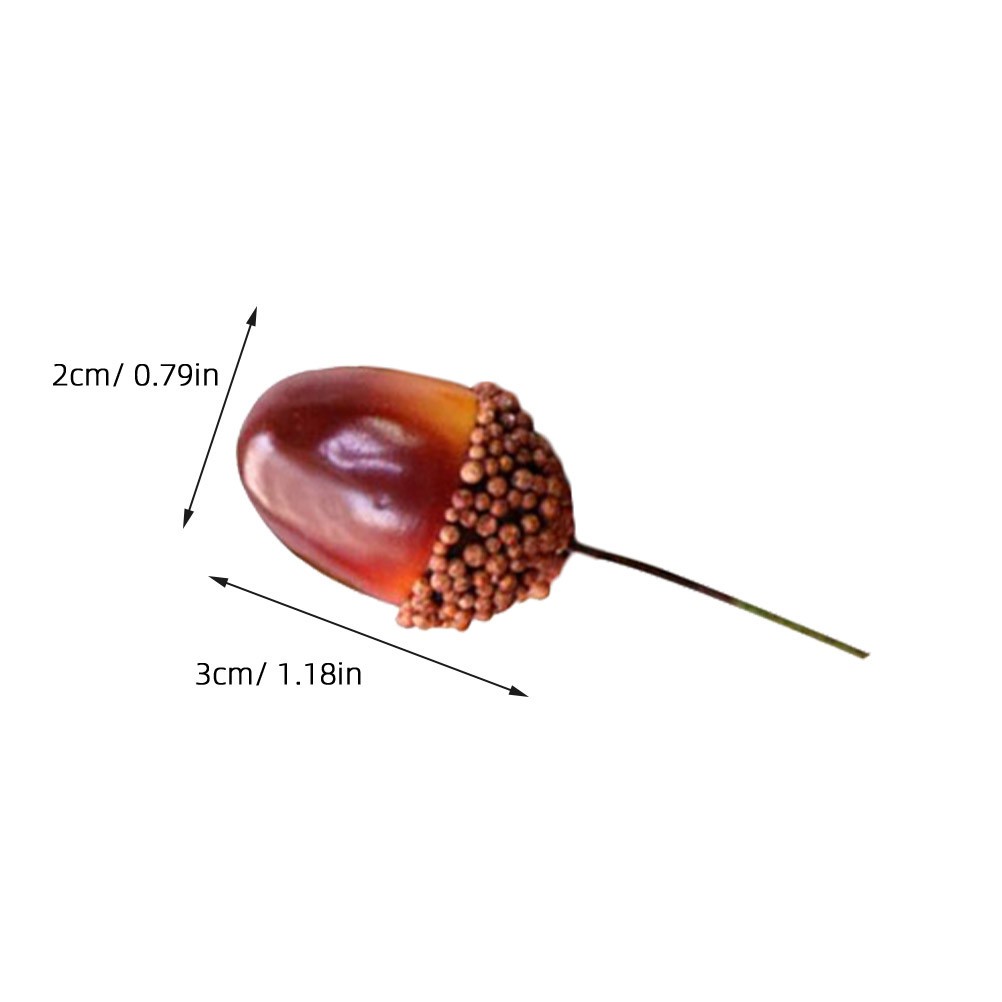 50Pcs Reusable Artificial Decor Acorns Multi Color for Christmas Baby Shower