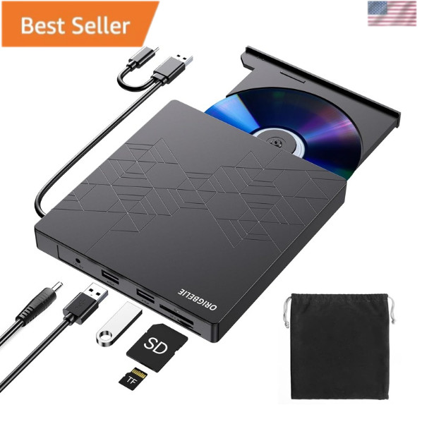 External DVD Drive, CD Drive USB 3.0 Typle C CD/DVD ROM +/-RW Adapt…