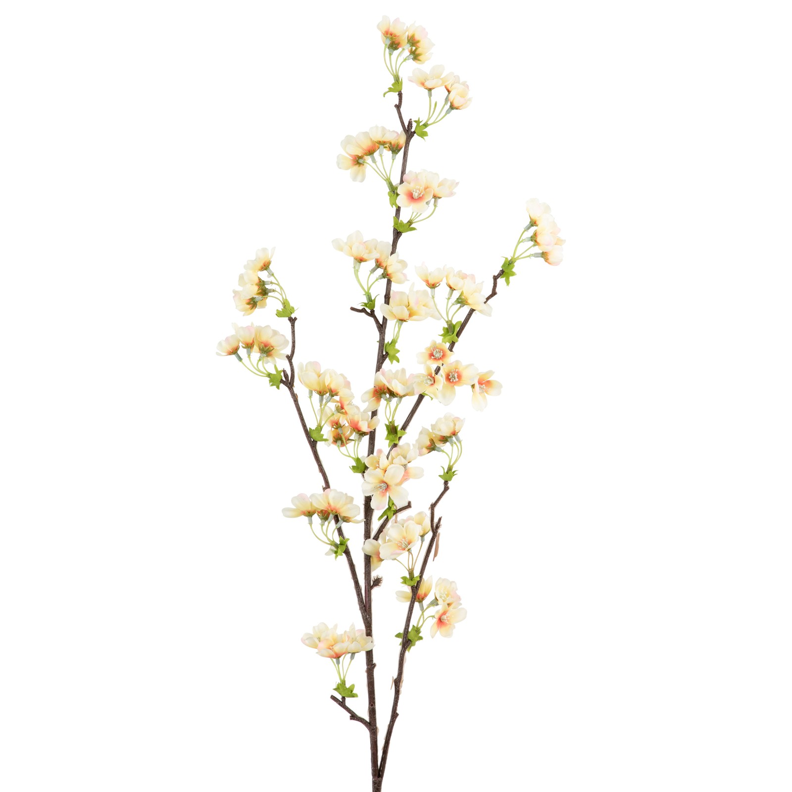 Allstate 36″ Apricot and Peach Quince Blossoms Artificial Silk Floral Spray