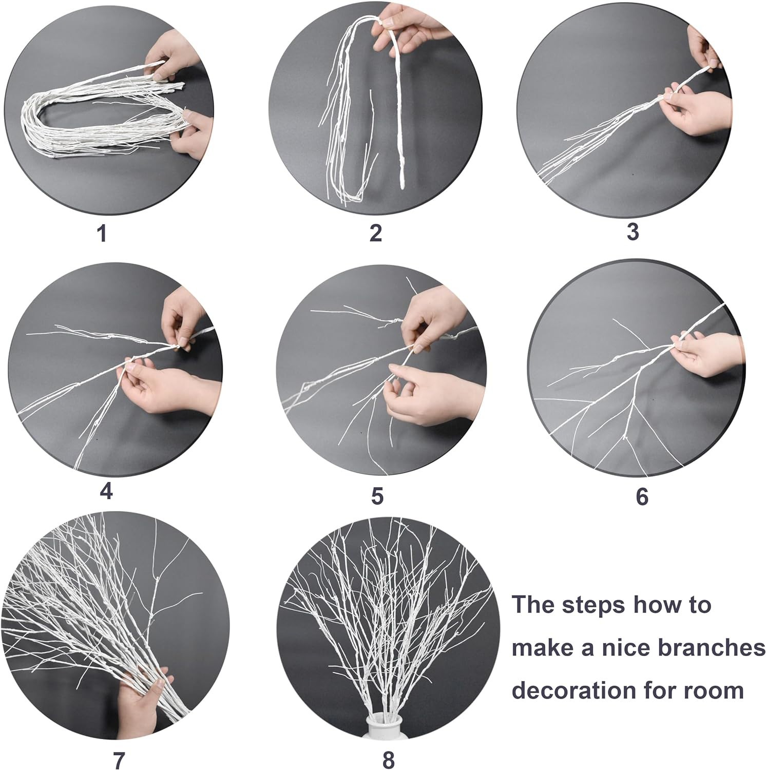 10 PCS Artificial Branches Curly Willow Branches Olive Branches for Vases,30….