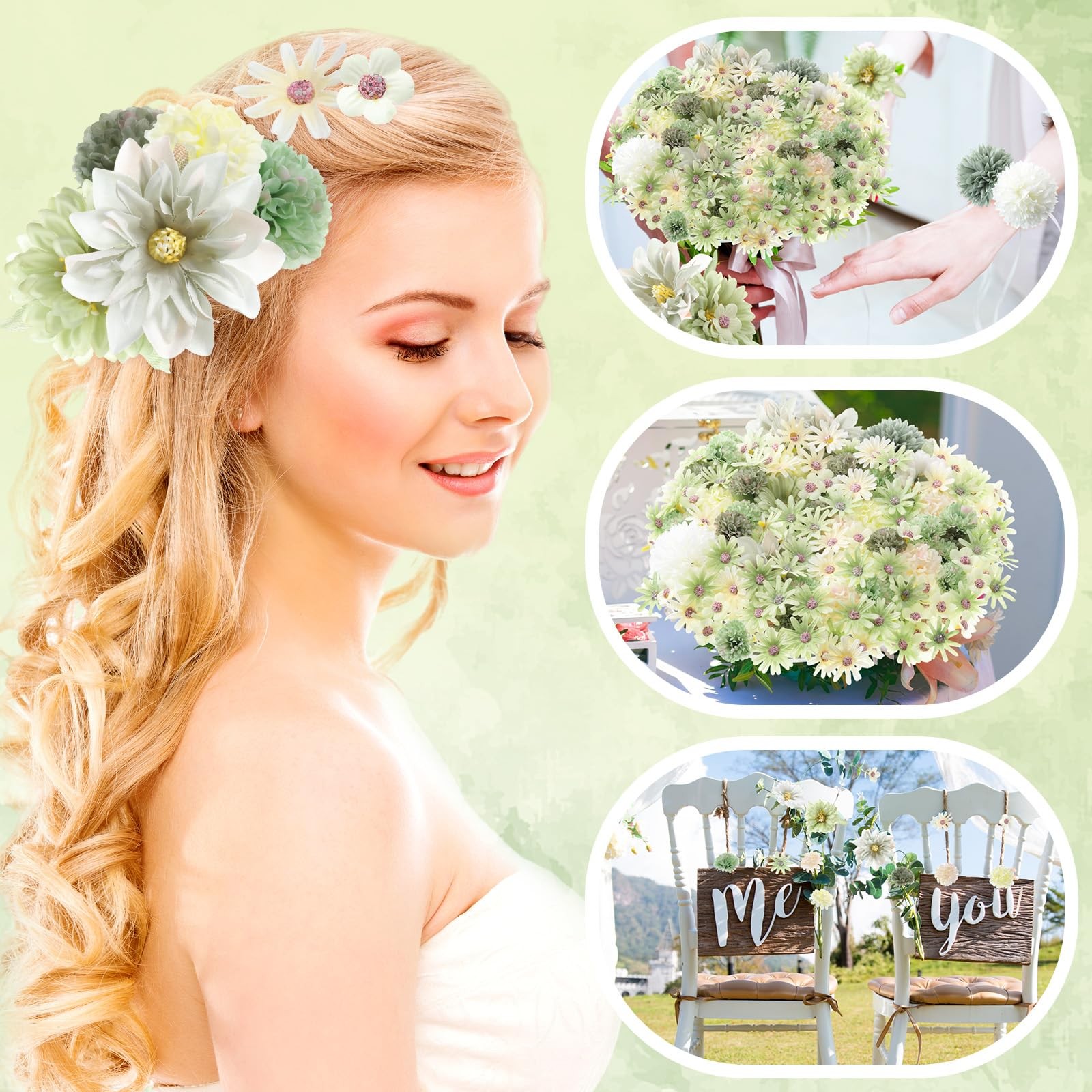 100 Pcs Fake Flower Heads for Crafts Mini Flower Heads Faux Rose Artificial D…