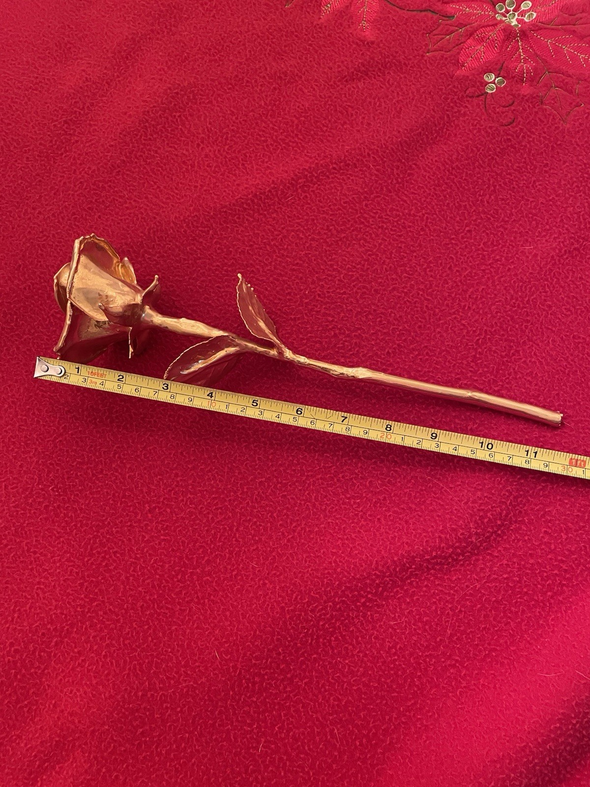 24k Gold Dipped Real Rose Preserved Forever Flower Solid Gold Color