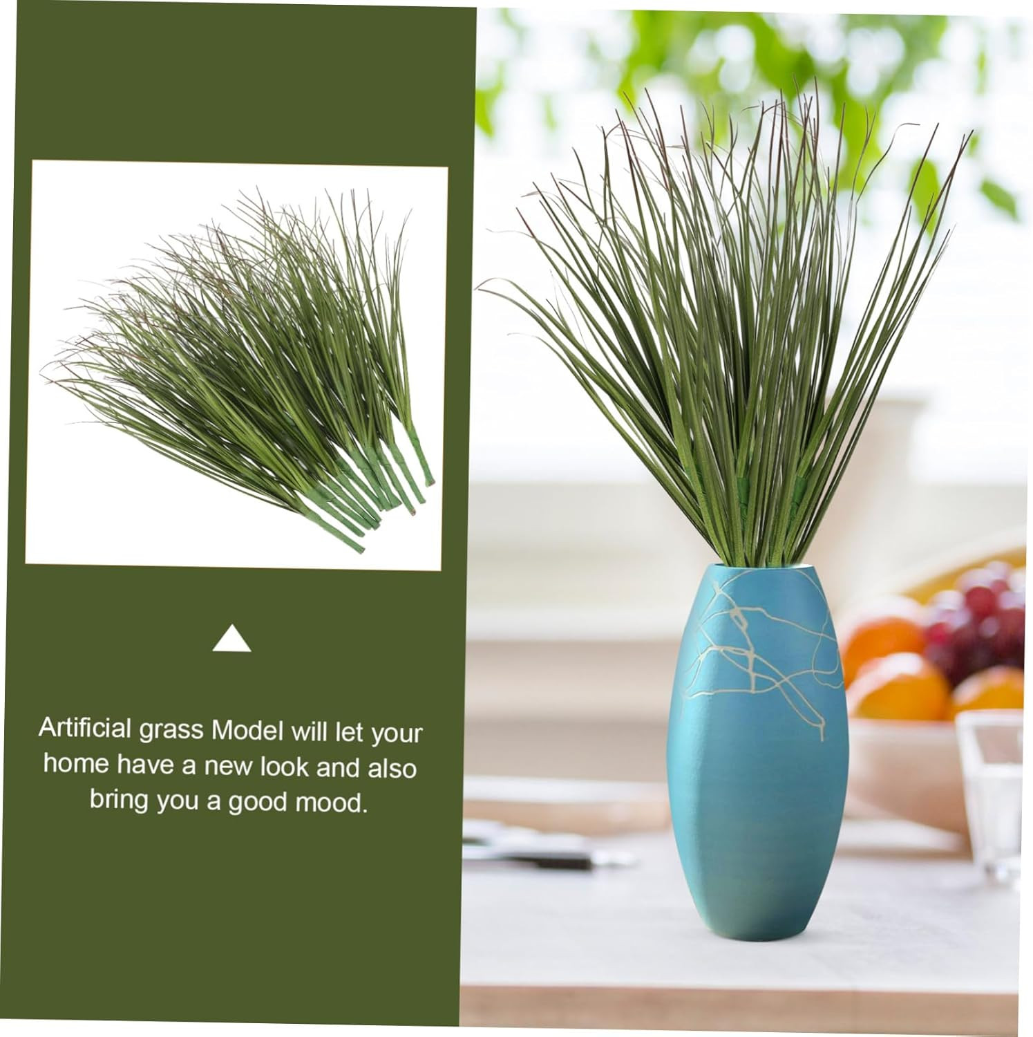 12Pcs Artificial Grass, 11.79In Fake Grass Artificial Shrub Plants, Tall Plants
