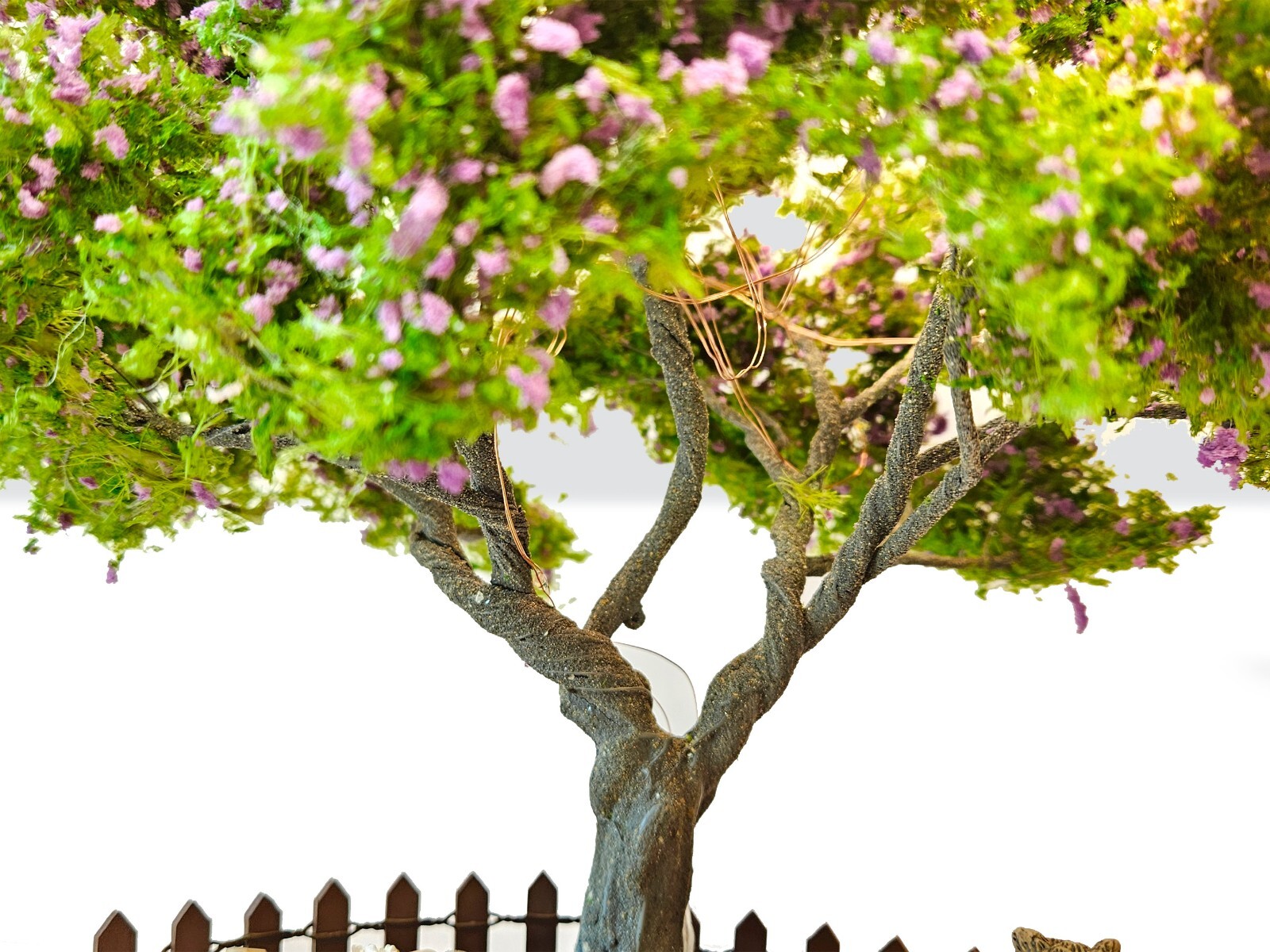 Artificial bonsai Plants, 12″ Faux Plants Indoor Outdoor Decor Wire Tree, Moss