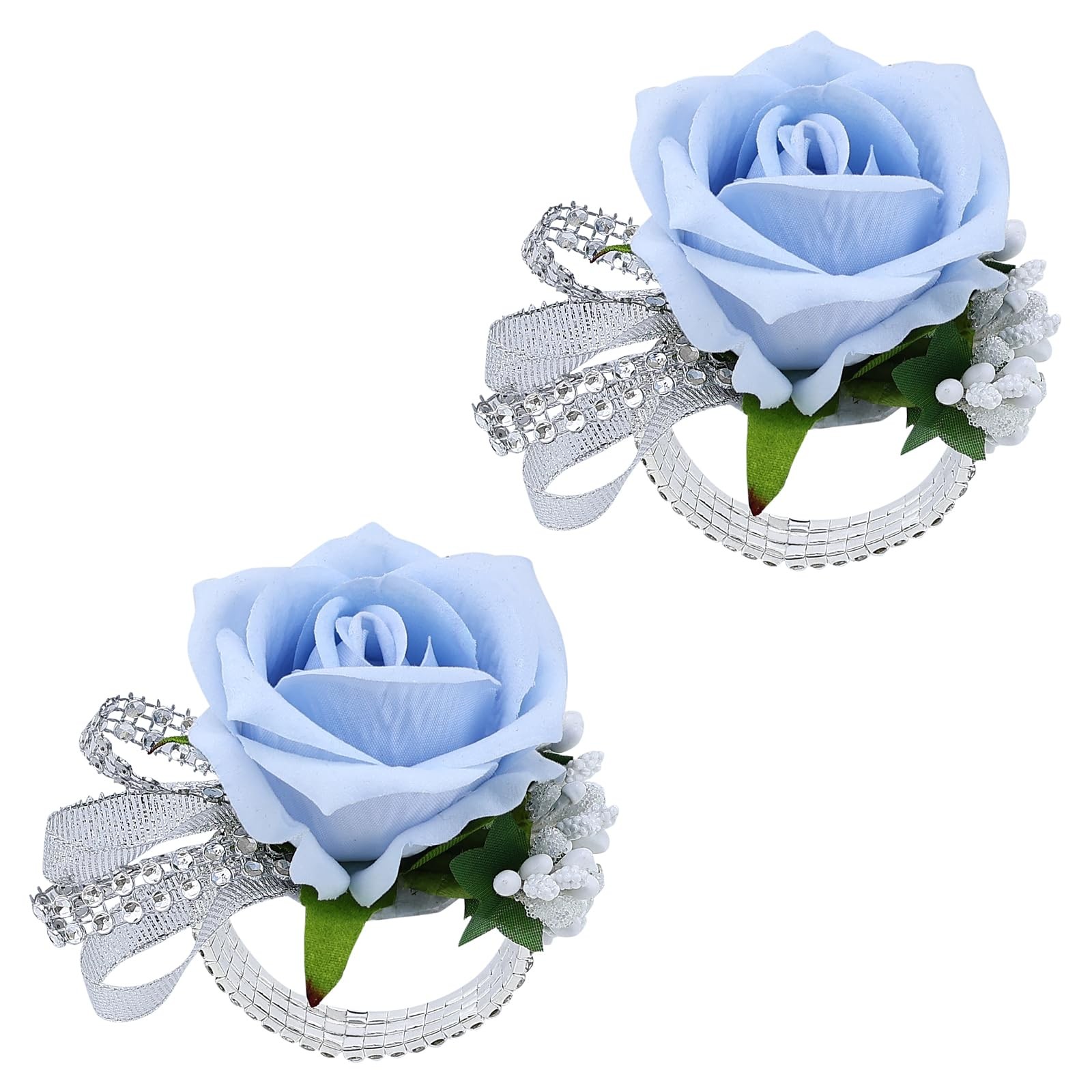 Set of 2 Wrist Corsage Wristlet for Wedding Prom Bride Bridesmaid Artificial …