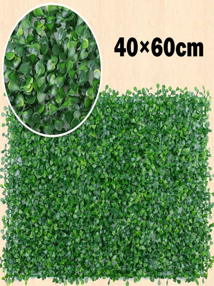 40x60cm Artificial Plant Walls Foliage Hedge Grass Mat Greenery Panels Fence
