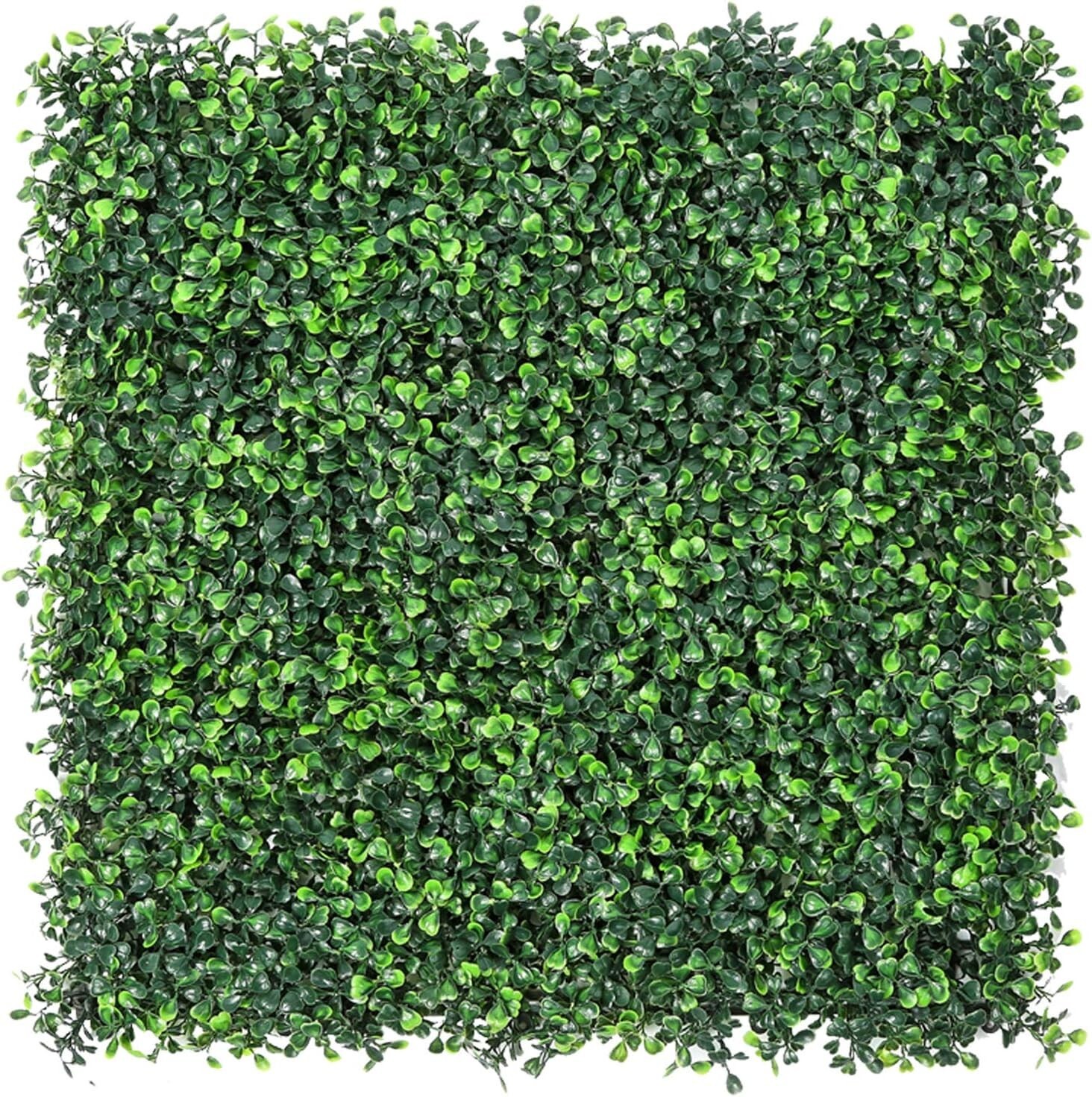 12 Pieces 20″x 20″ Artificial Boxwood Panels Topiary Hedge Plant, Privacy Hed…