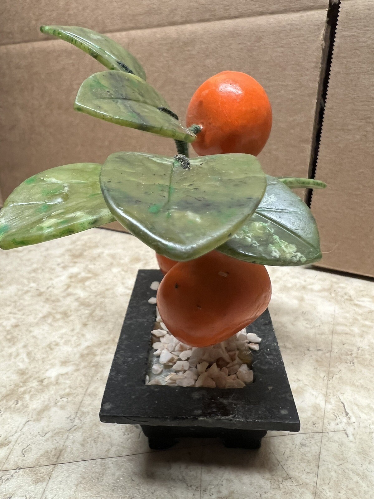 5” Chinese Traditions Orange Tree Bonsai Fruit Plants Decoration Sweet Petite