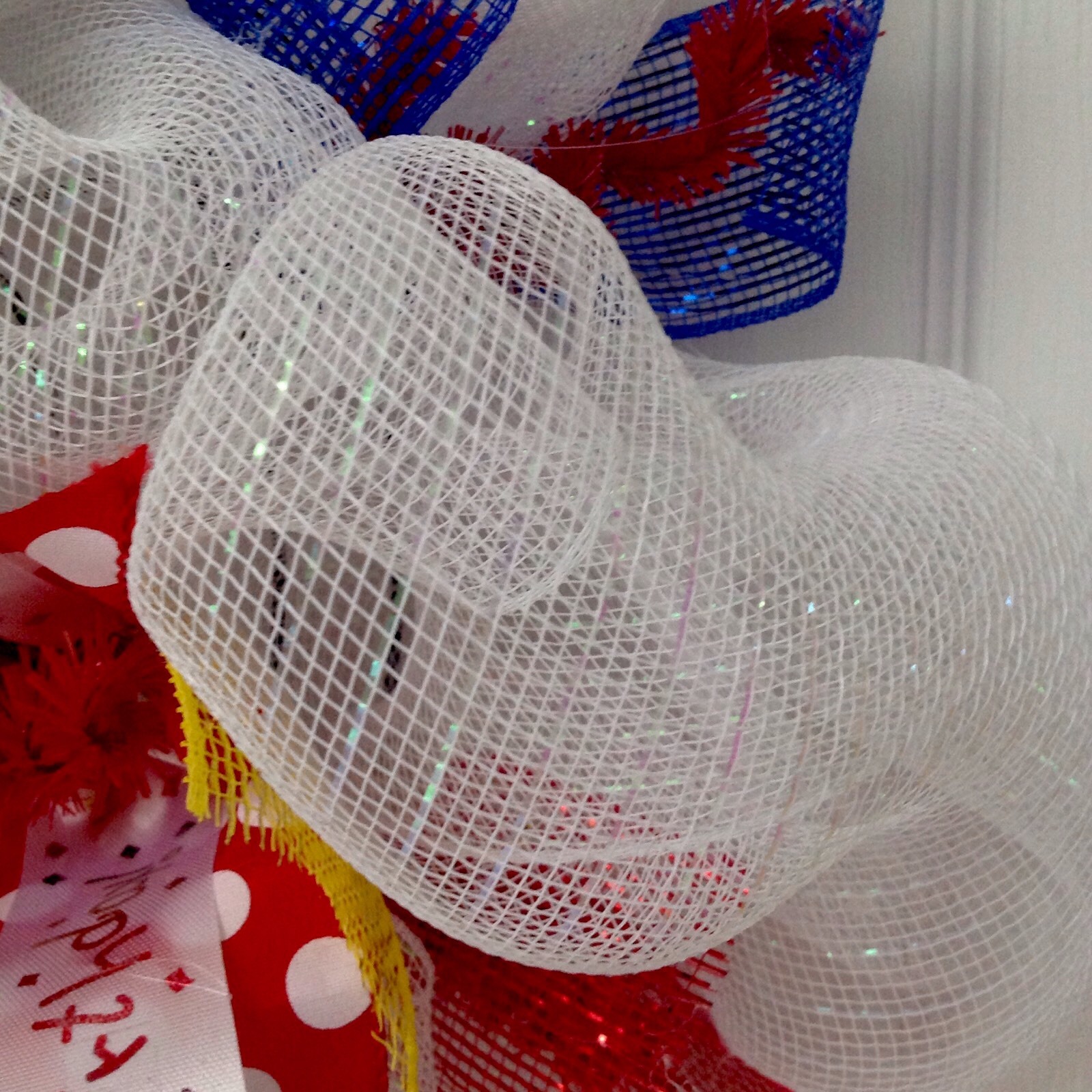 Happy Birthday Party Decoration Deco Mesh Wreath
