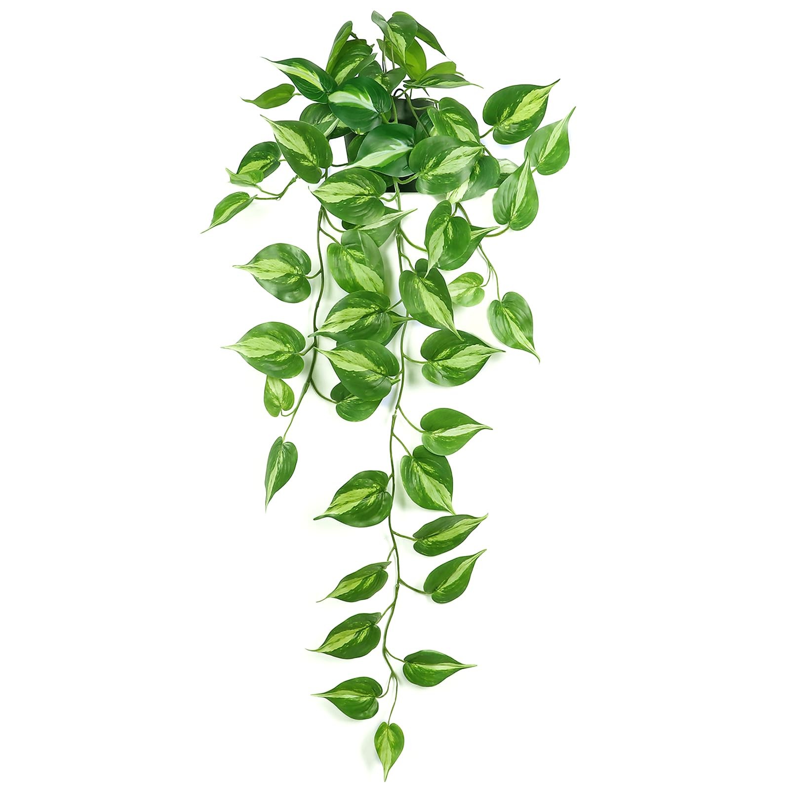 Fake Pothos Hanging Plants Artificial Ivy Vines with Pots – Realistic Indoor …