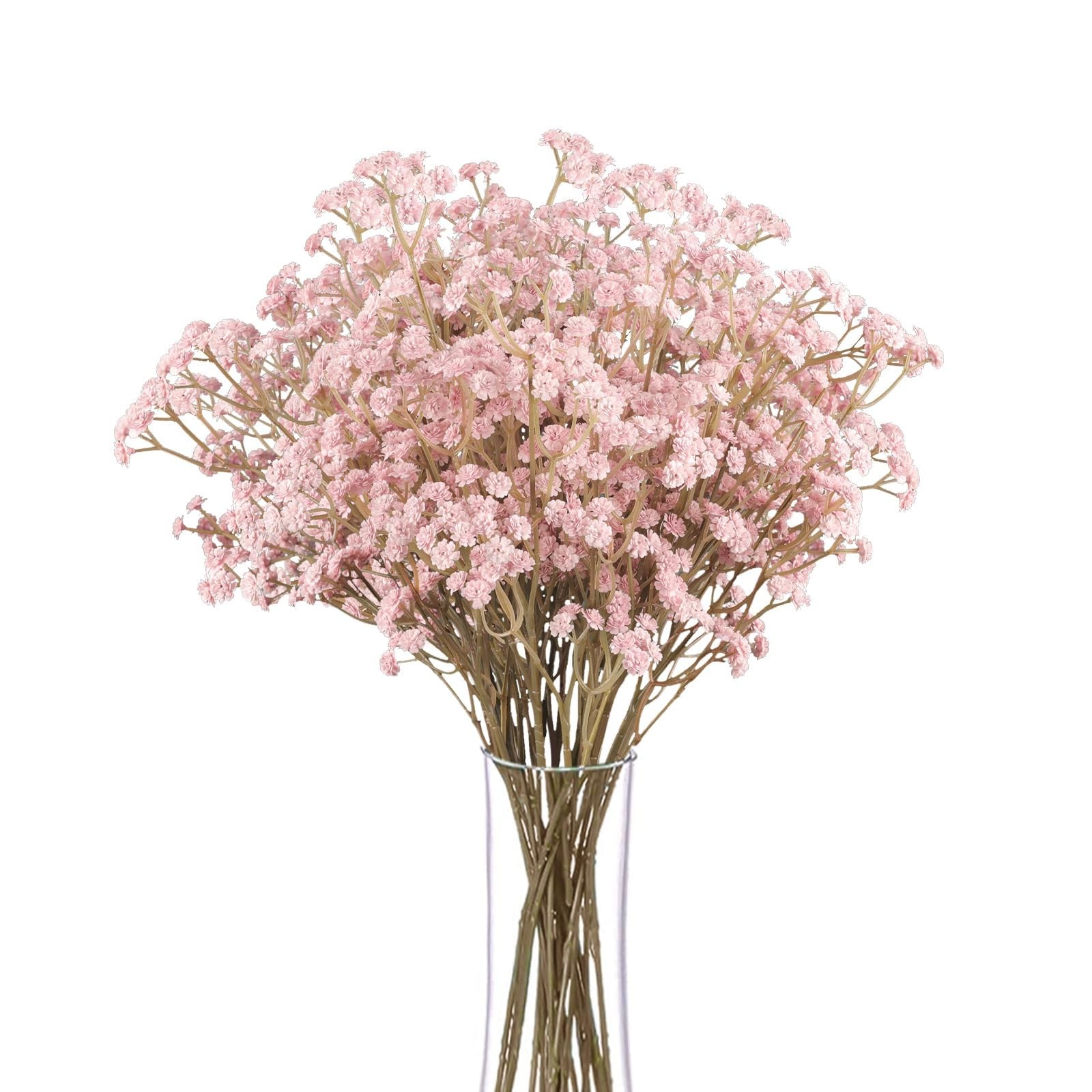 Babys Breath Artificial Flowers Dusty Pink Gypsophila Real Touch 10 PCS