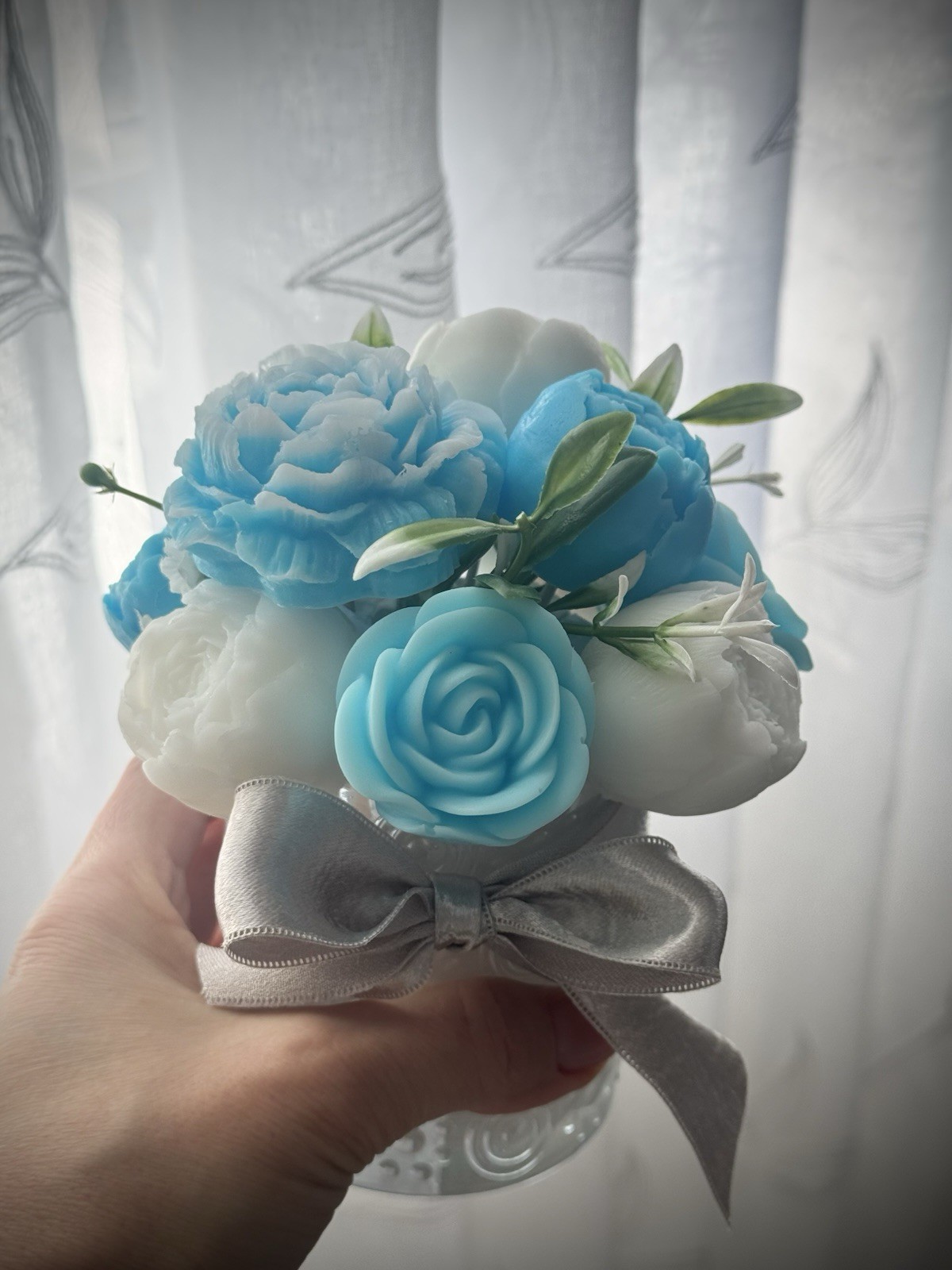 🌸 Handmade Decorative Soap Flower Arrangement – Unique Gift Idea 🌸